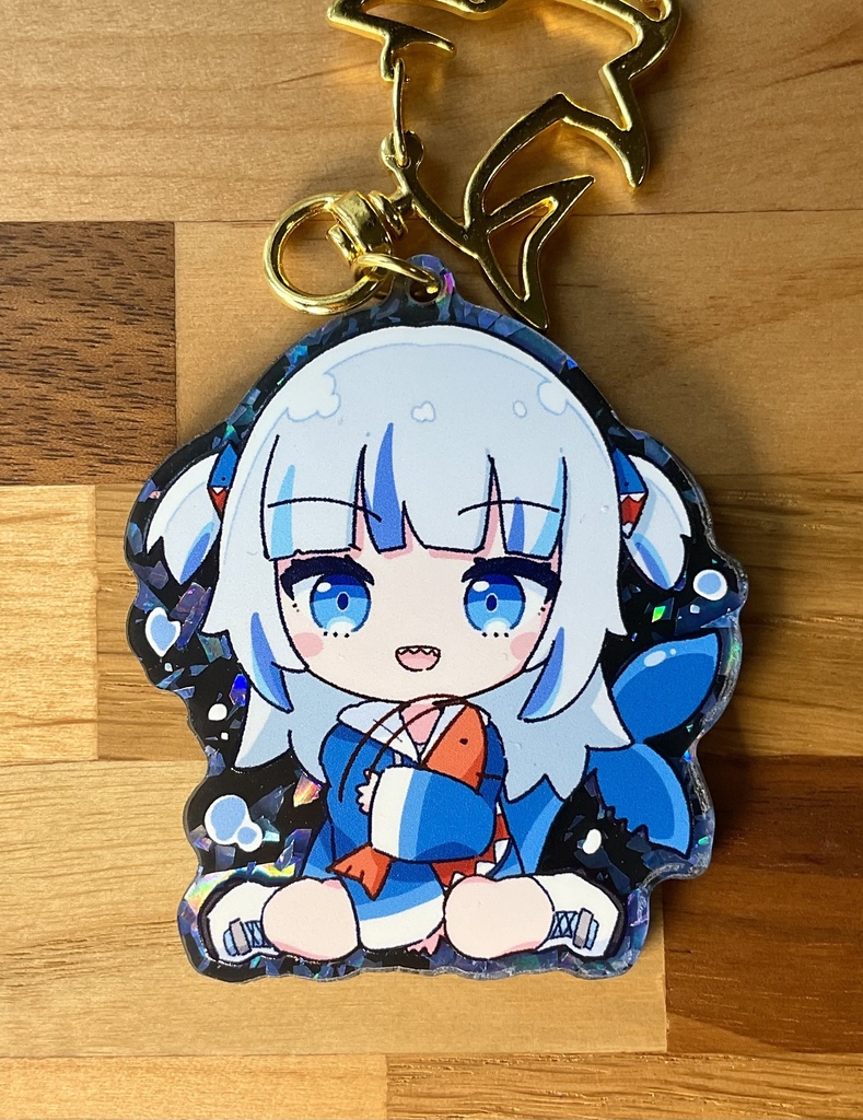 がうる・ぐら きらきらアクキー(ブルー)