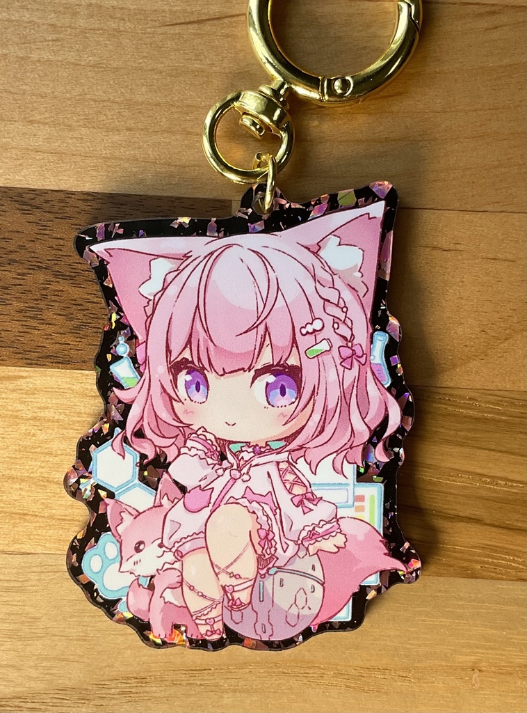 博衣こより きらきらアクキー(ピンク)