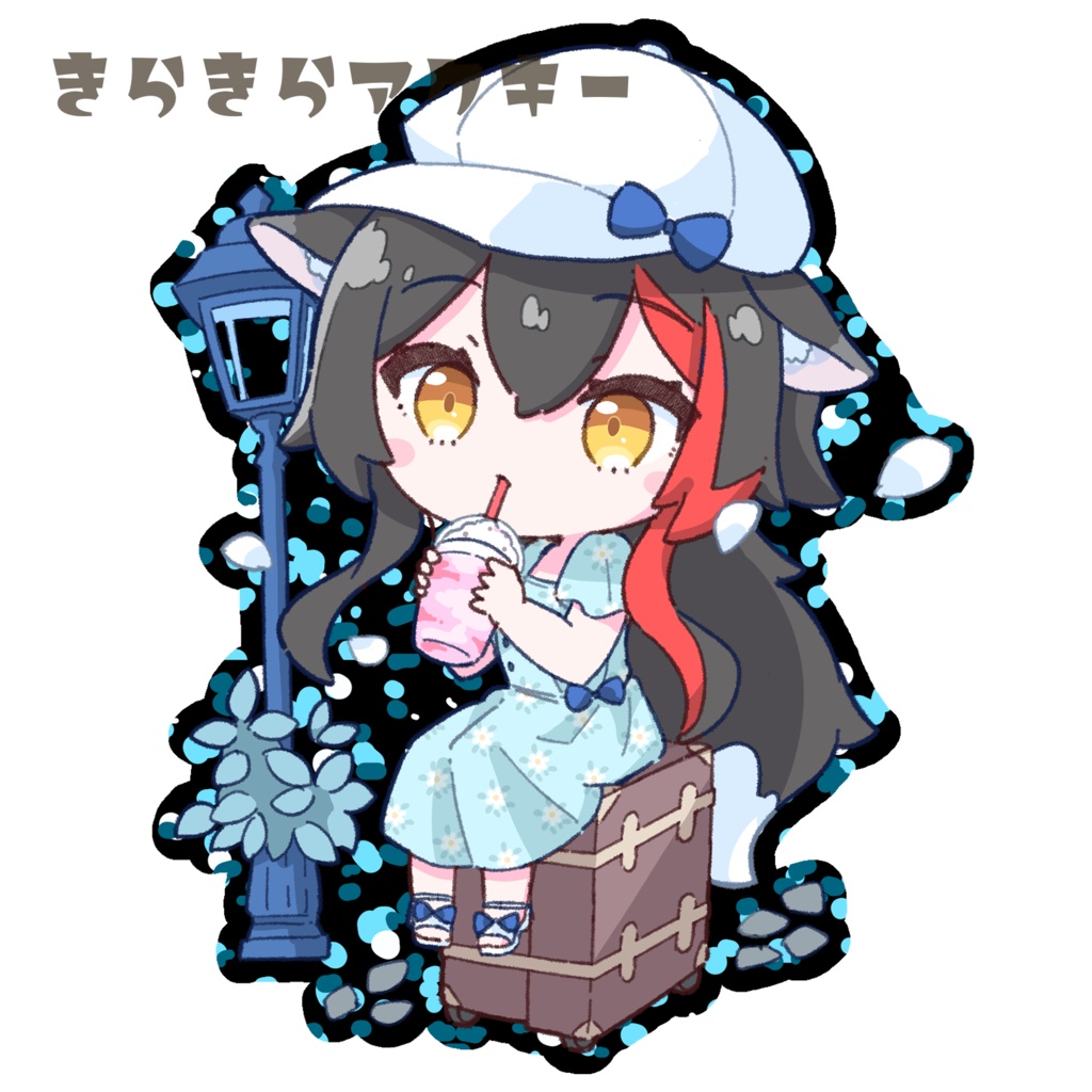 大神ミオ(小心旅行) きらきらアクキー(エメラルド)