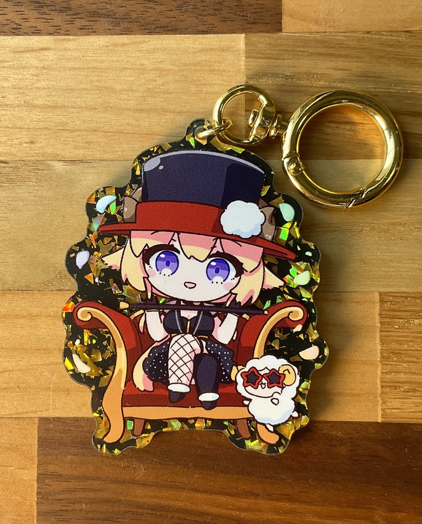 角巻わため(what an amazing swing) きらきらアクキー(ゴールド)