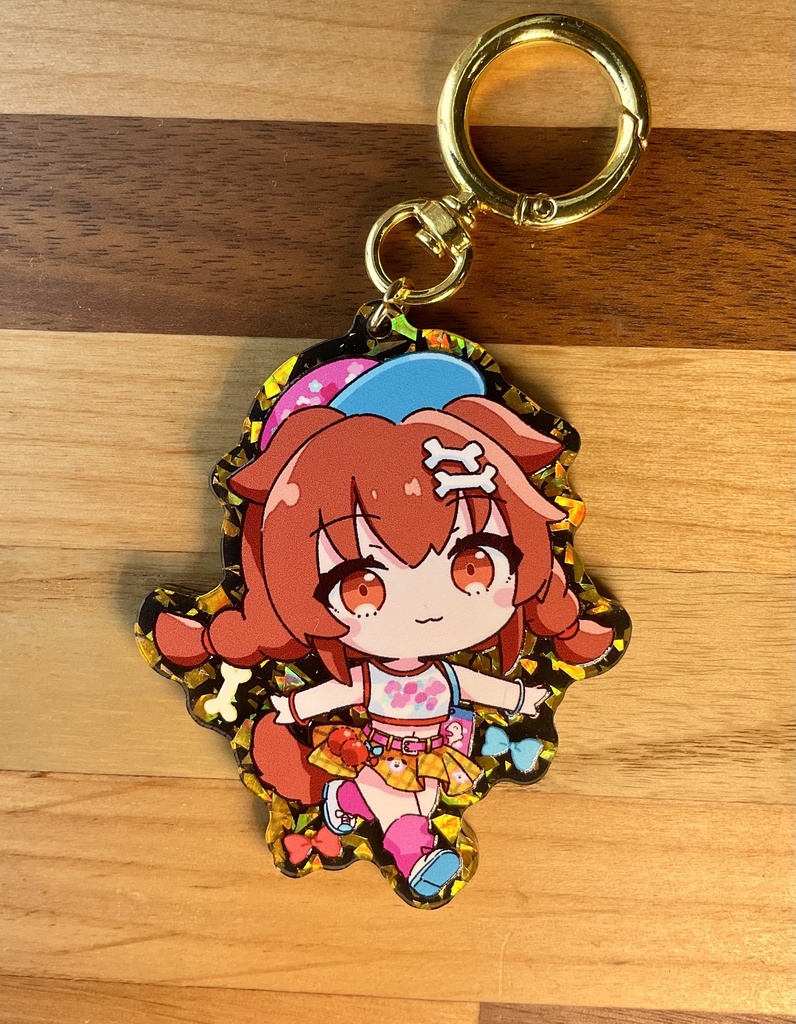 戌神ころね(ホロナツ) きらきらアクキー(ゴールド)