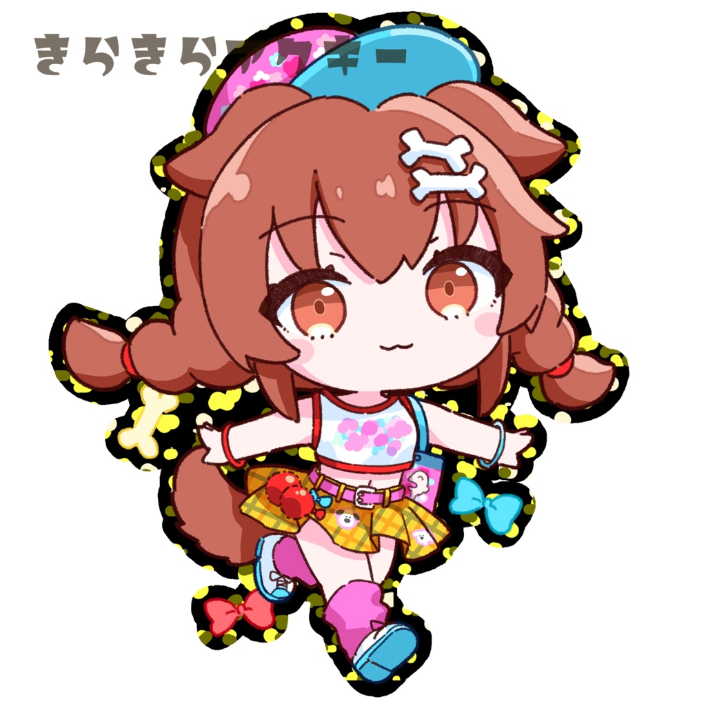 戌神ころね(ホロナツ) きらきらアクキー(ゴールド)