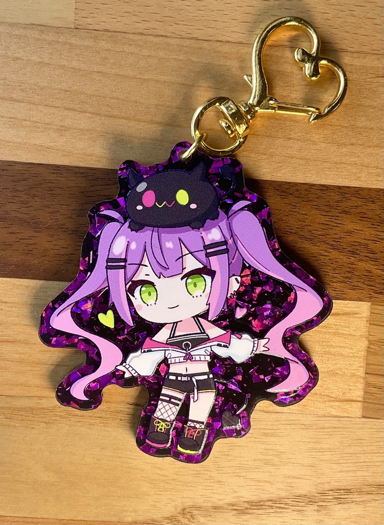 常闇トワ きらきらアクキー(パープル)