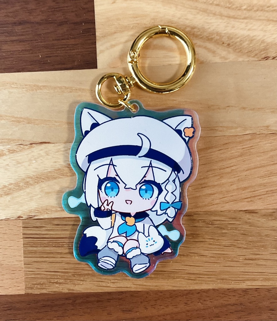 白上フブキ(ド珍)きらきらアクキー(オーロラ)