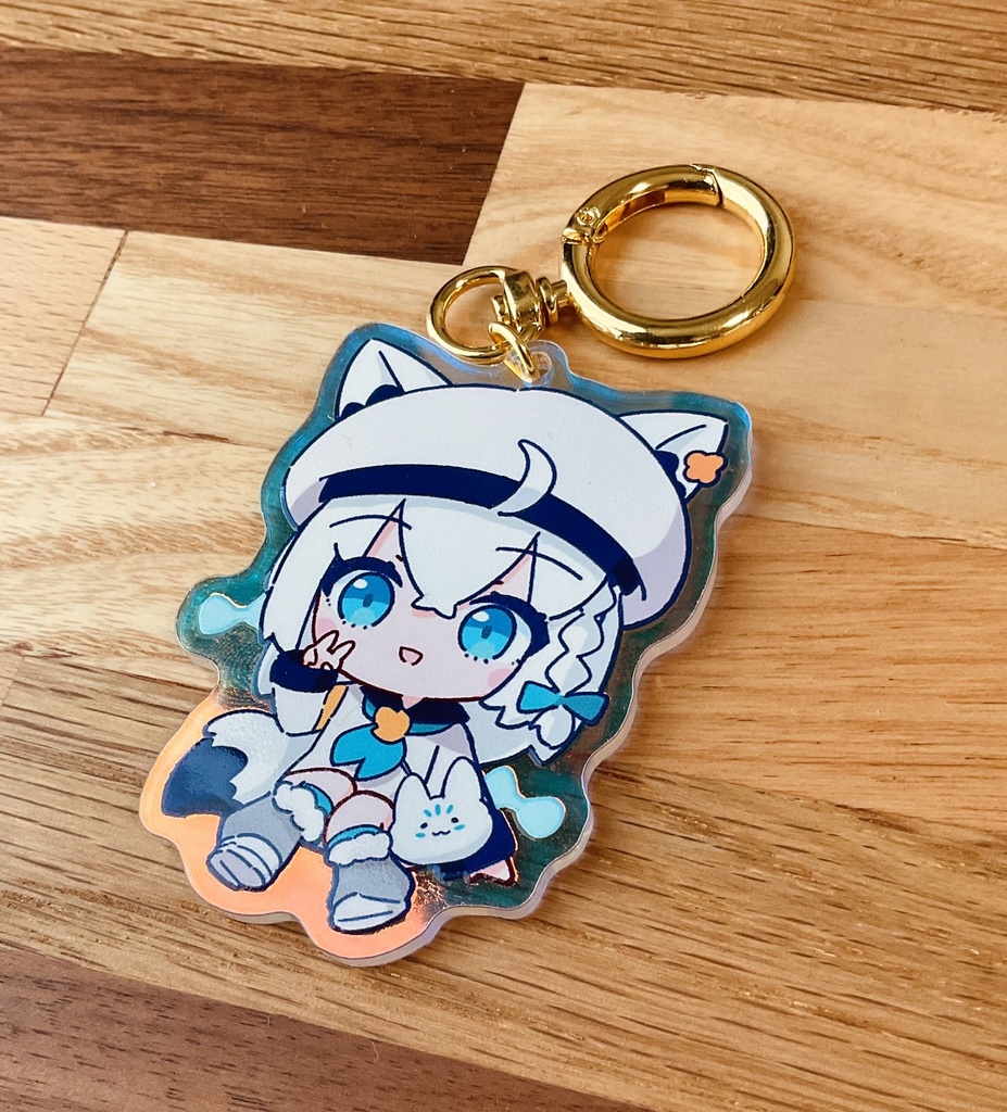 白上フブキ(ド珍)きらきらアクキー(オーロラ)