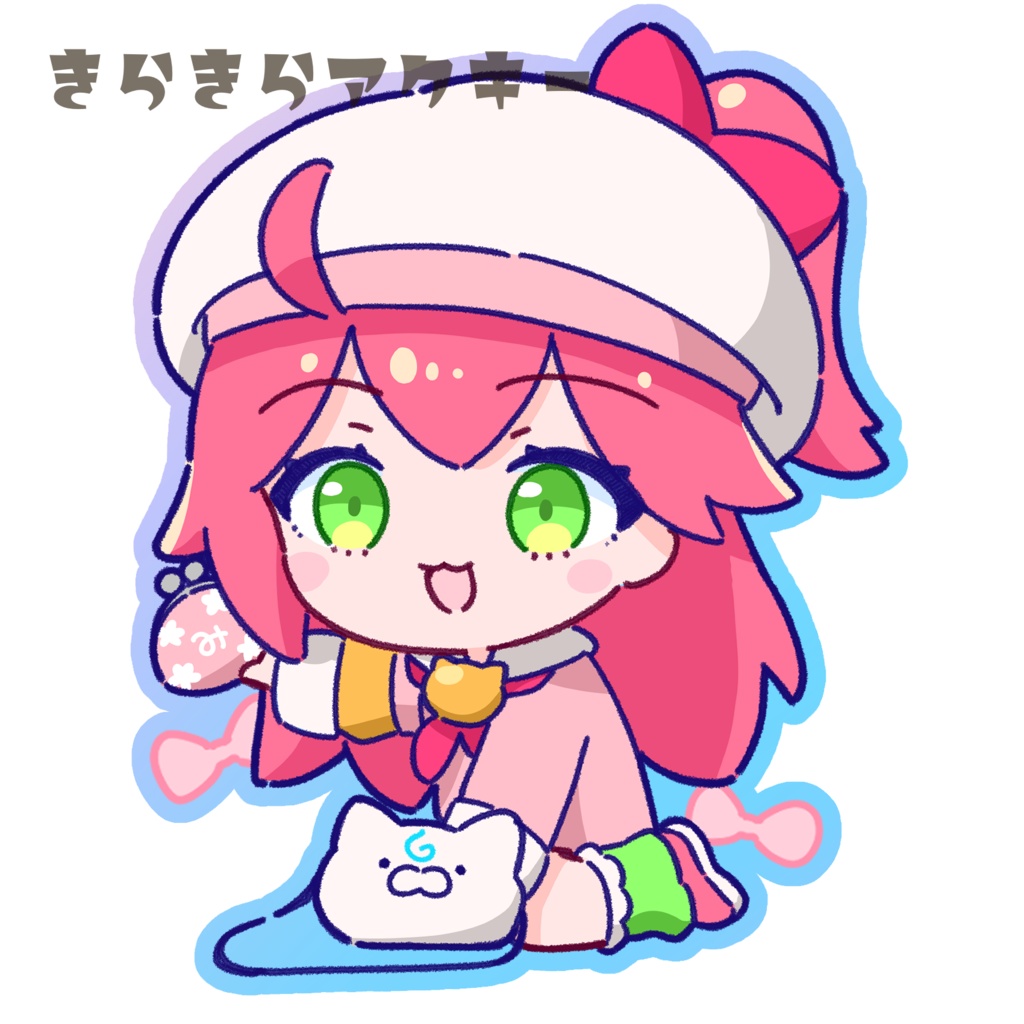 さくらみこ(ド珍)きらきらアクキー（オーロラ)