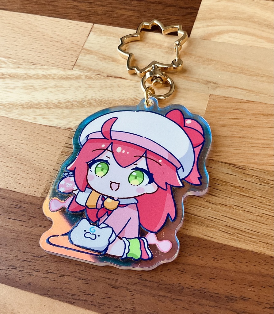 さくらみこ(ド珍)きらきらアクキー(オーロラ)