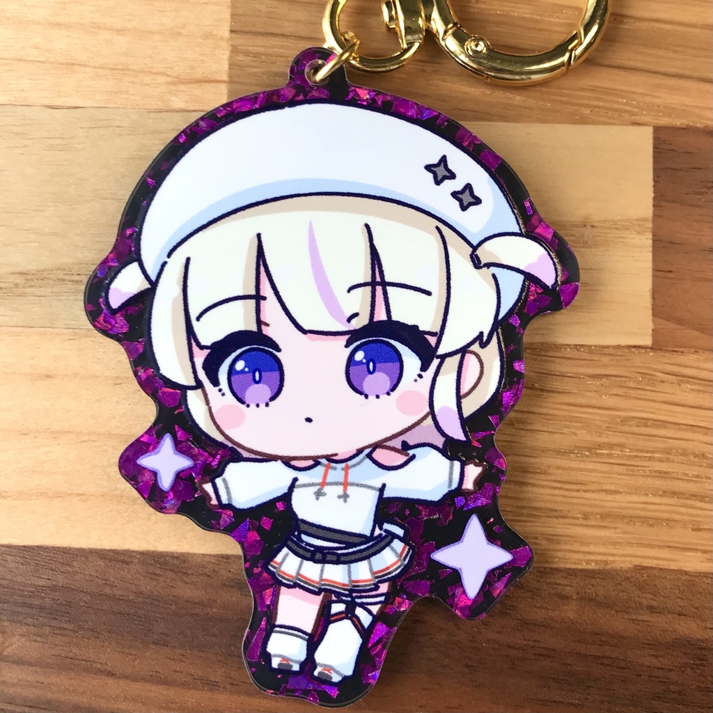 轟はじめ きらきらアクキー(パープル)