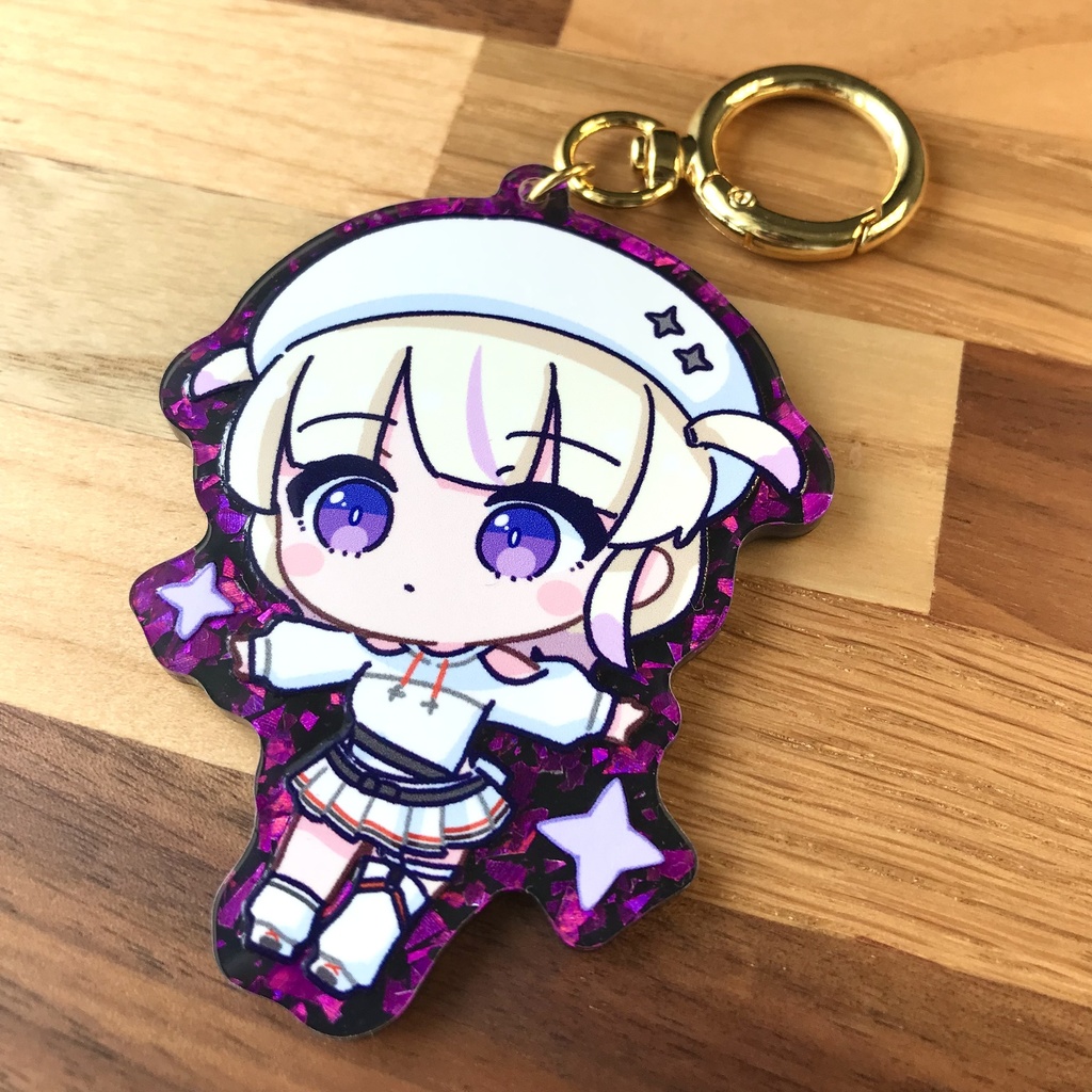 轟はじめ きらきらアクキー(パープル)