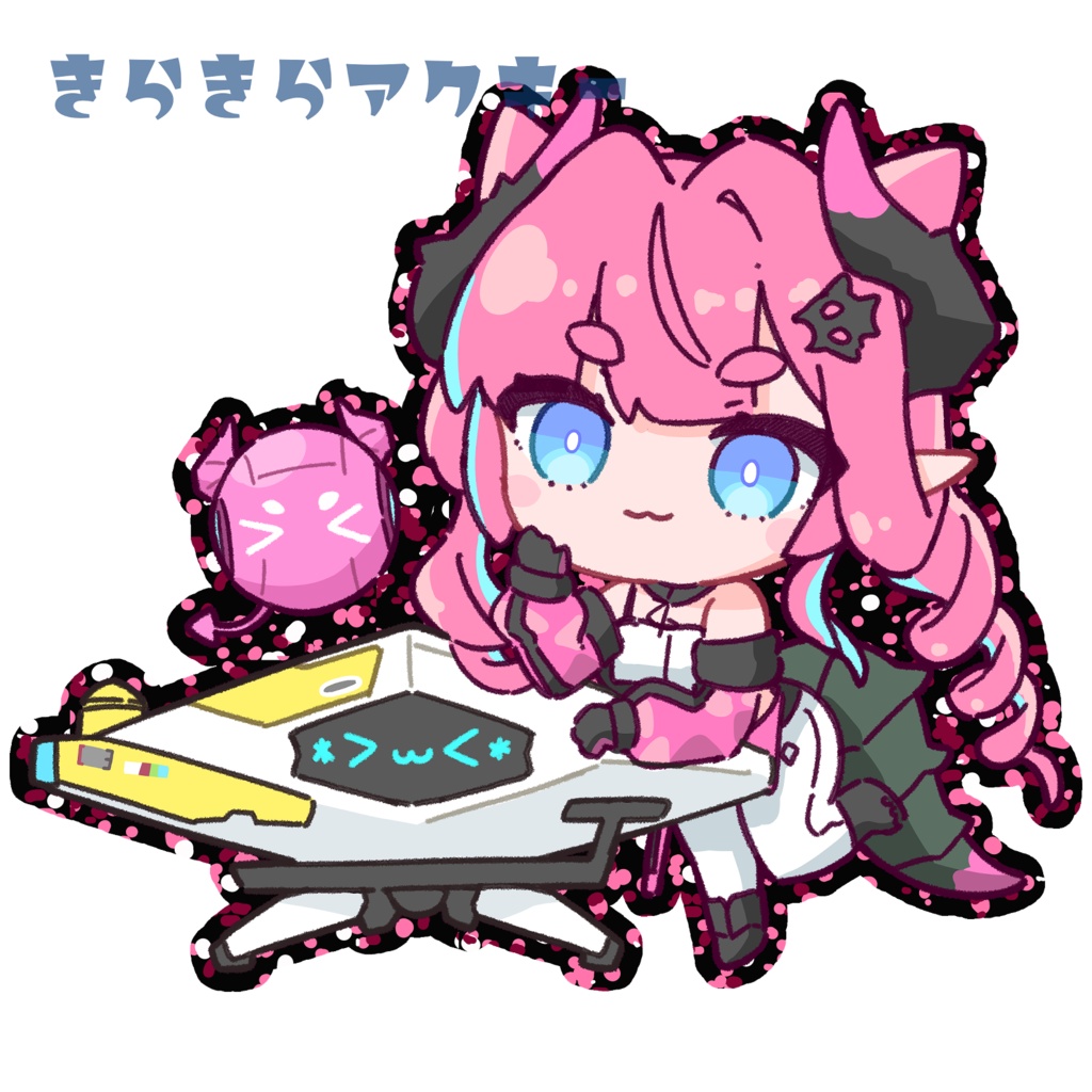 イヴォンヌ きらきらアクキー(ピンク)