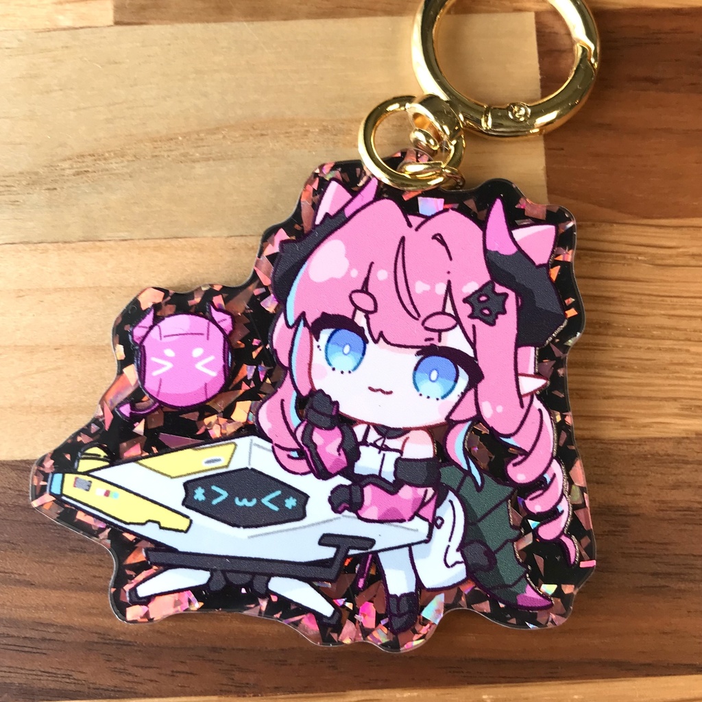 イヴォンヌ きらきらアクキー(ピンク)