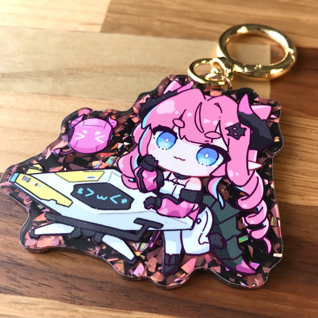 イヴォンヌ きらきらアクキー(ピンク)