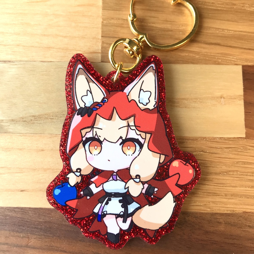 ロッシ きらきらアクキー(レッド)