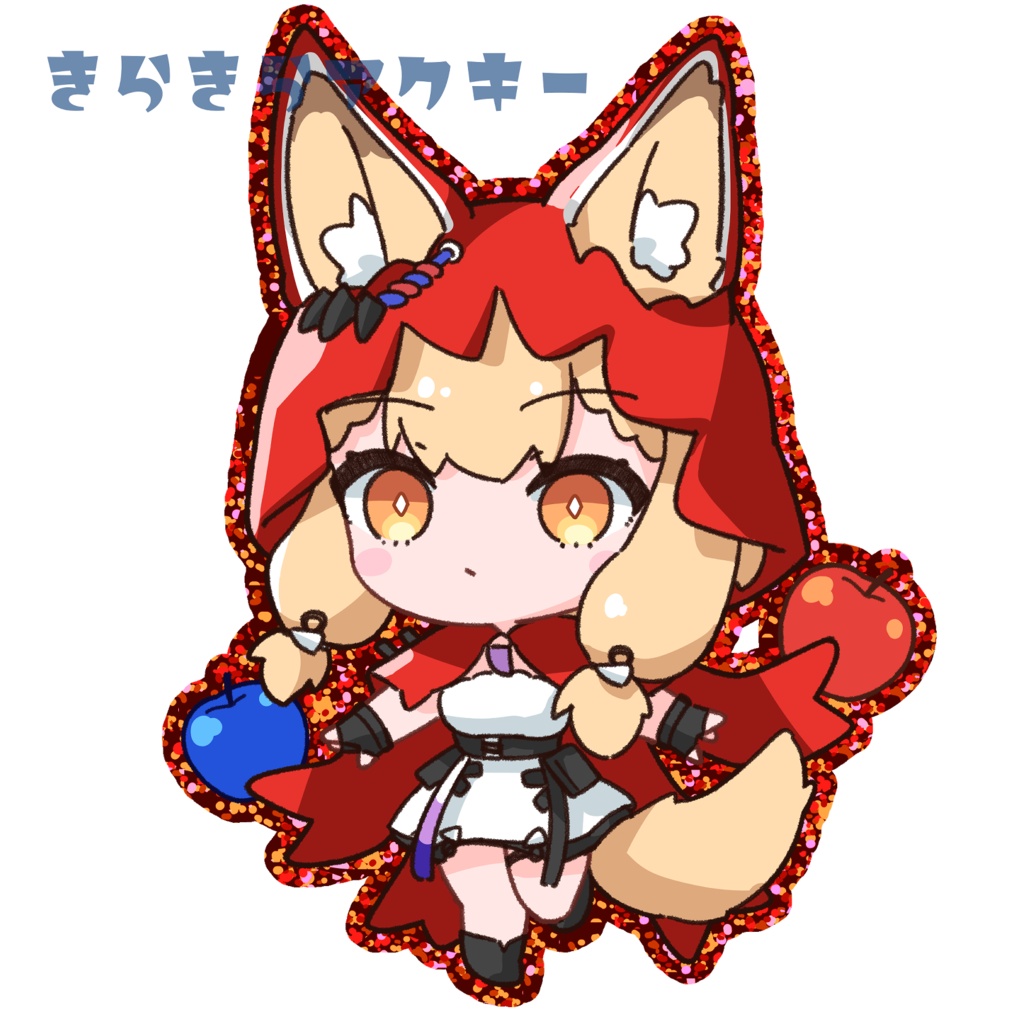 ロッシ きらきらアクキー(レッド)
