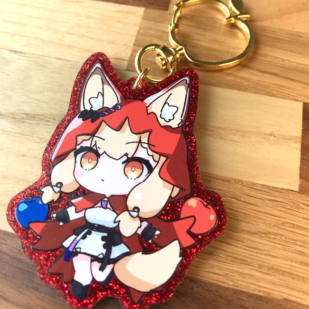 ロッシ きらきらアクキー(レッド)