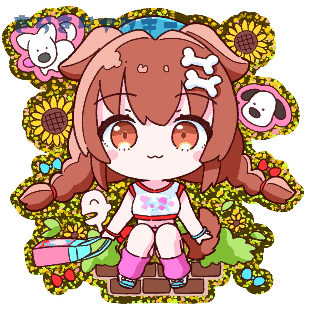 戌神ころね(ホロナツ)きらきらアクキー(ゴールド)