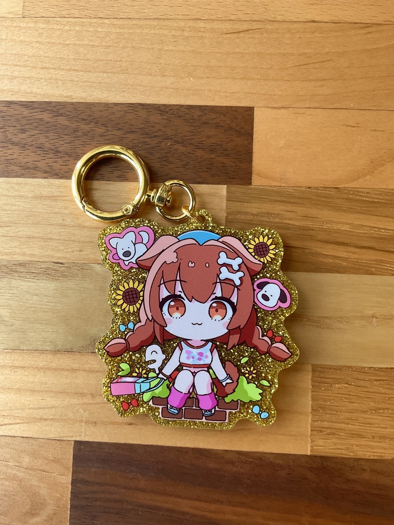 戌神ころね(ホロナツ)きらきらアクキー(ゴールド)
