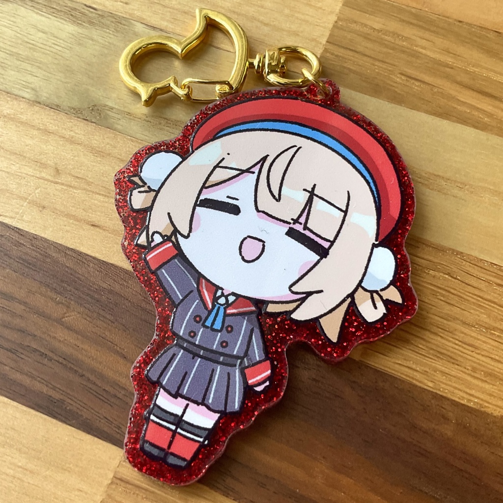 しぐれうい(ういこうせん)きらきらアクキー(レッド)