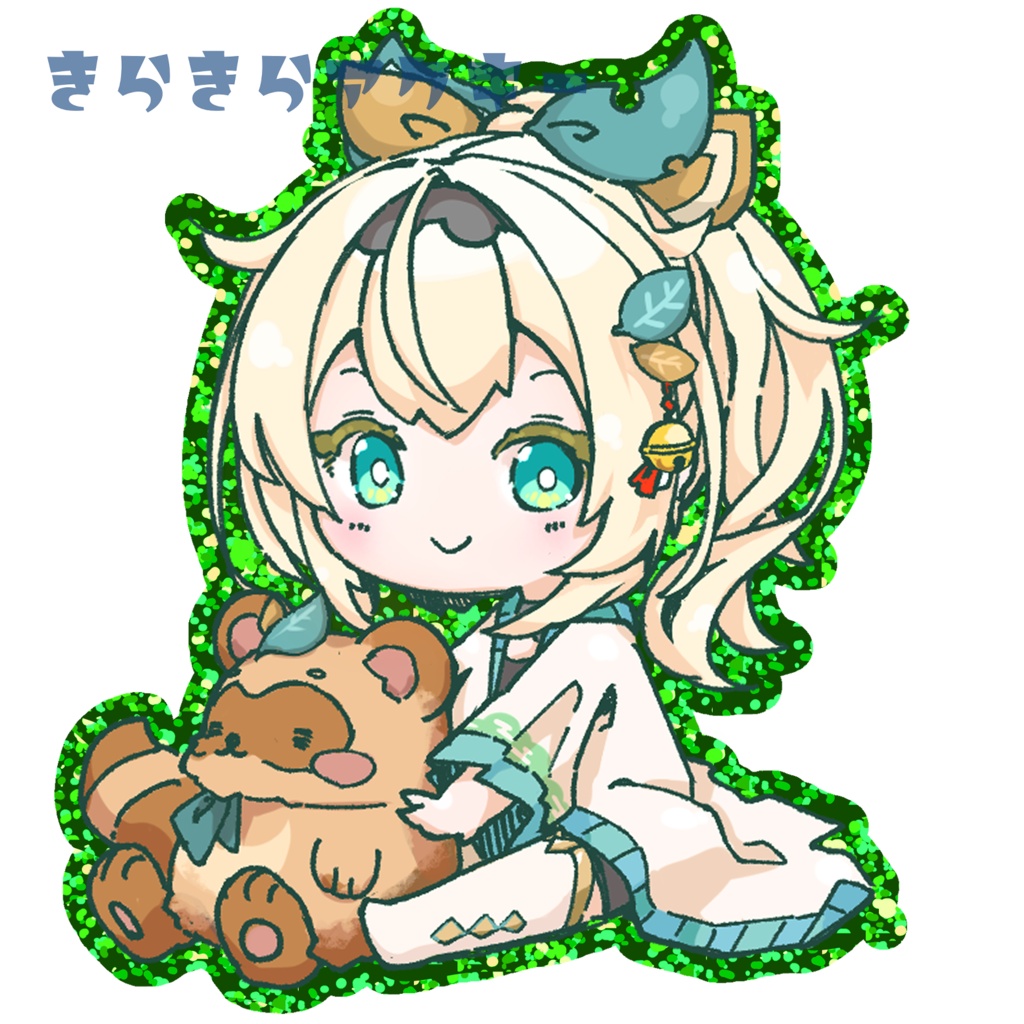 風間いろは きらきらアクキー(黄緑)