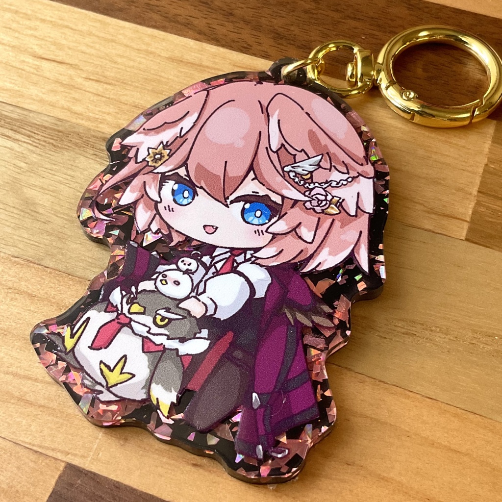 鷹嶺ルイ きらきらアクキー(ピンク)