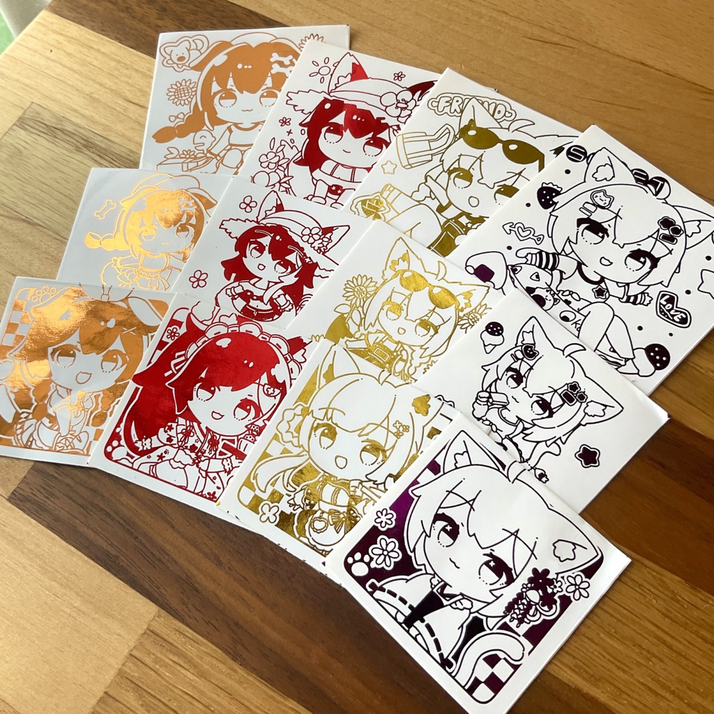 ゲーマーズ箔押しシールセット
