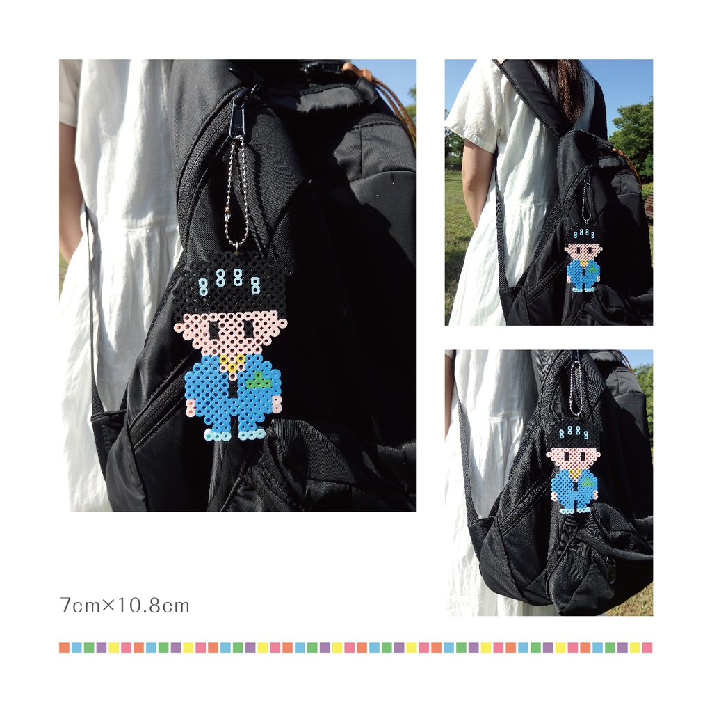 matsu beads 松野家六つ子アイロンビーズキーホルダー