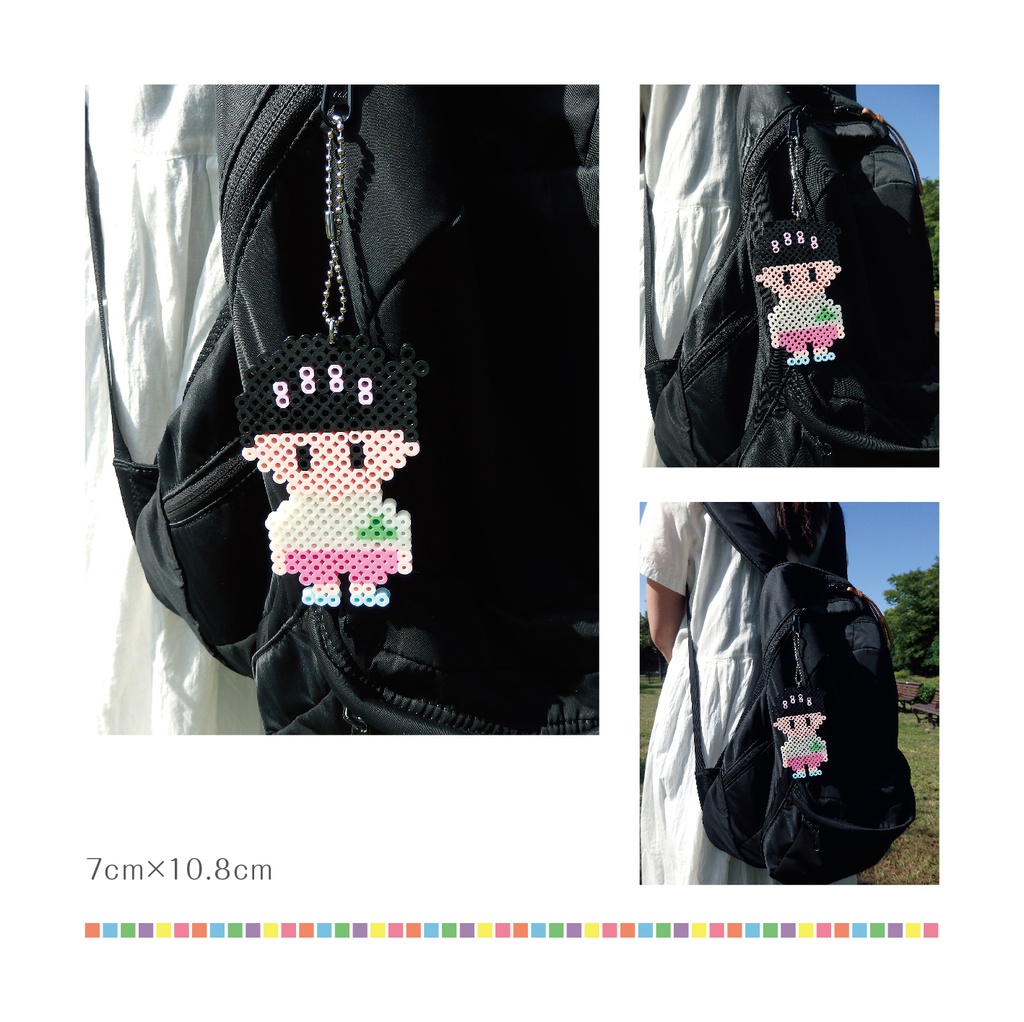 matsu beads 松野家六つ子アイロンビーズキーホルダー