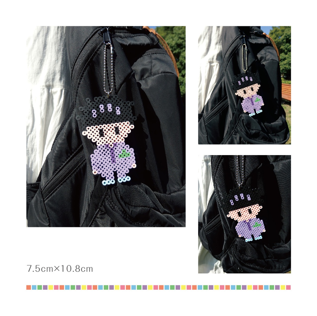 matsu beads 松野家六つ子アイロンビーズキーホルダー