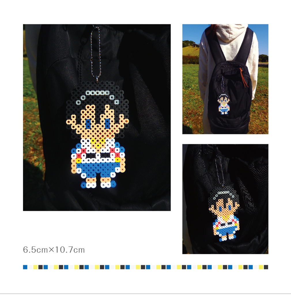 hakogaku beads 弱虫ペダル・箱根学園アイロンビーズキーホルダー