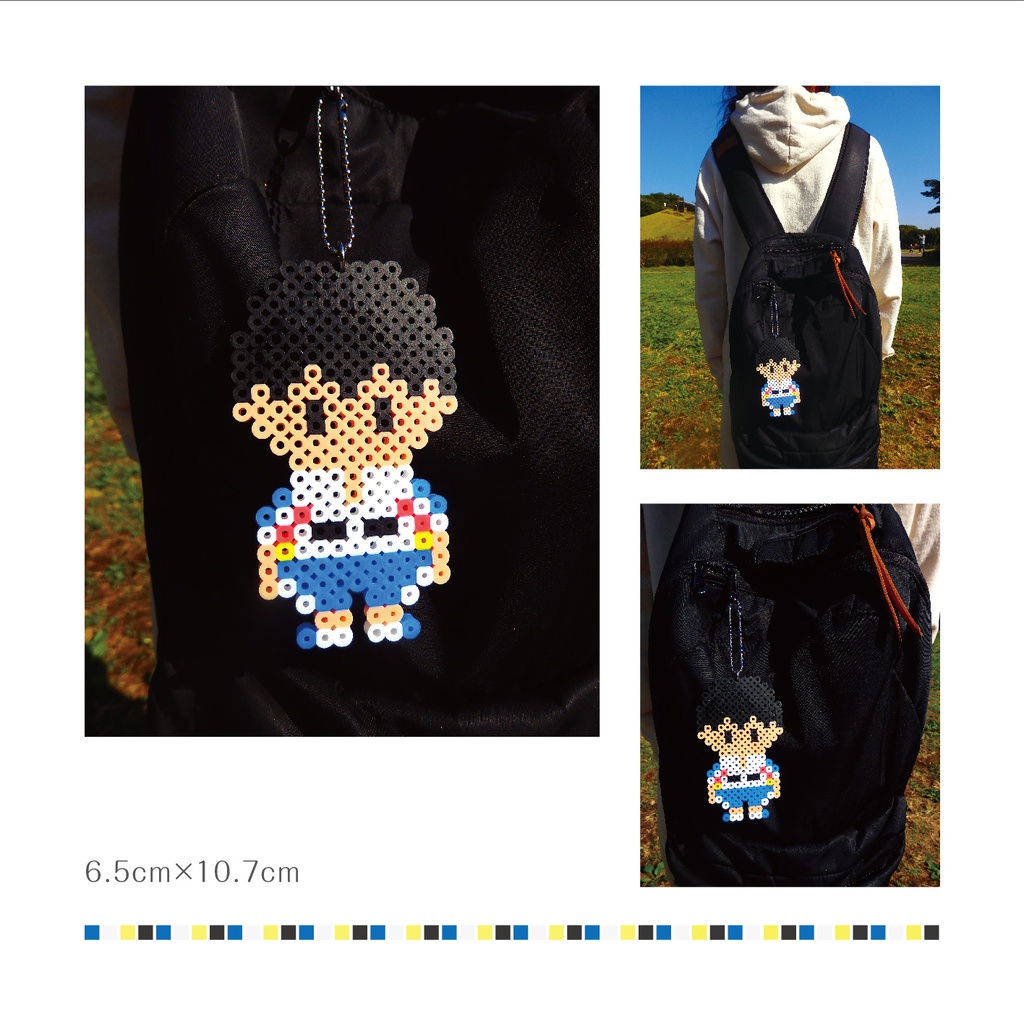 hakogaku beads 弱虫ペダル・箱根学園アイロンビーズキーホルダー