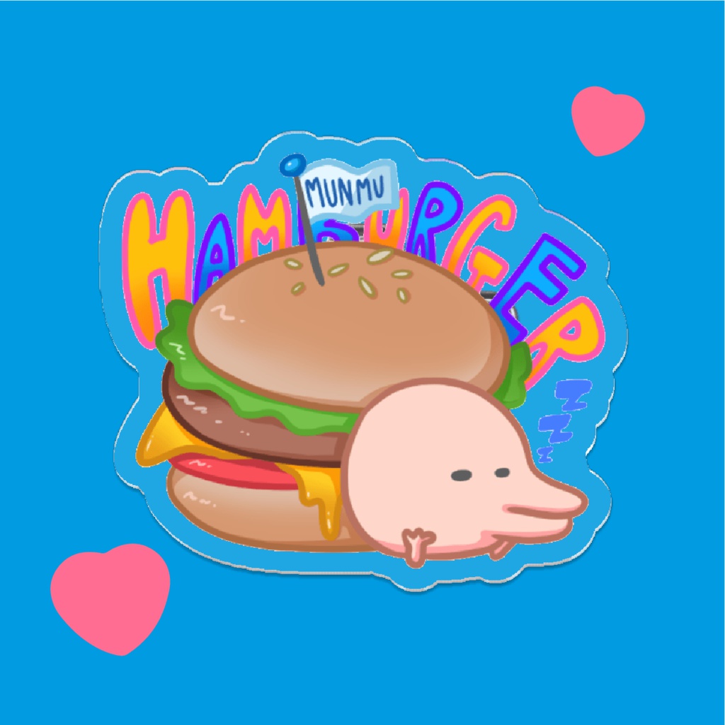 むんむ / アクリルバッジクリップ