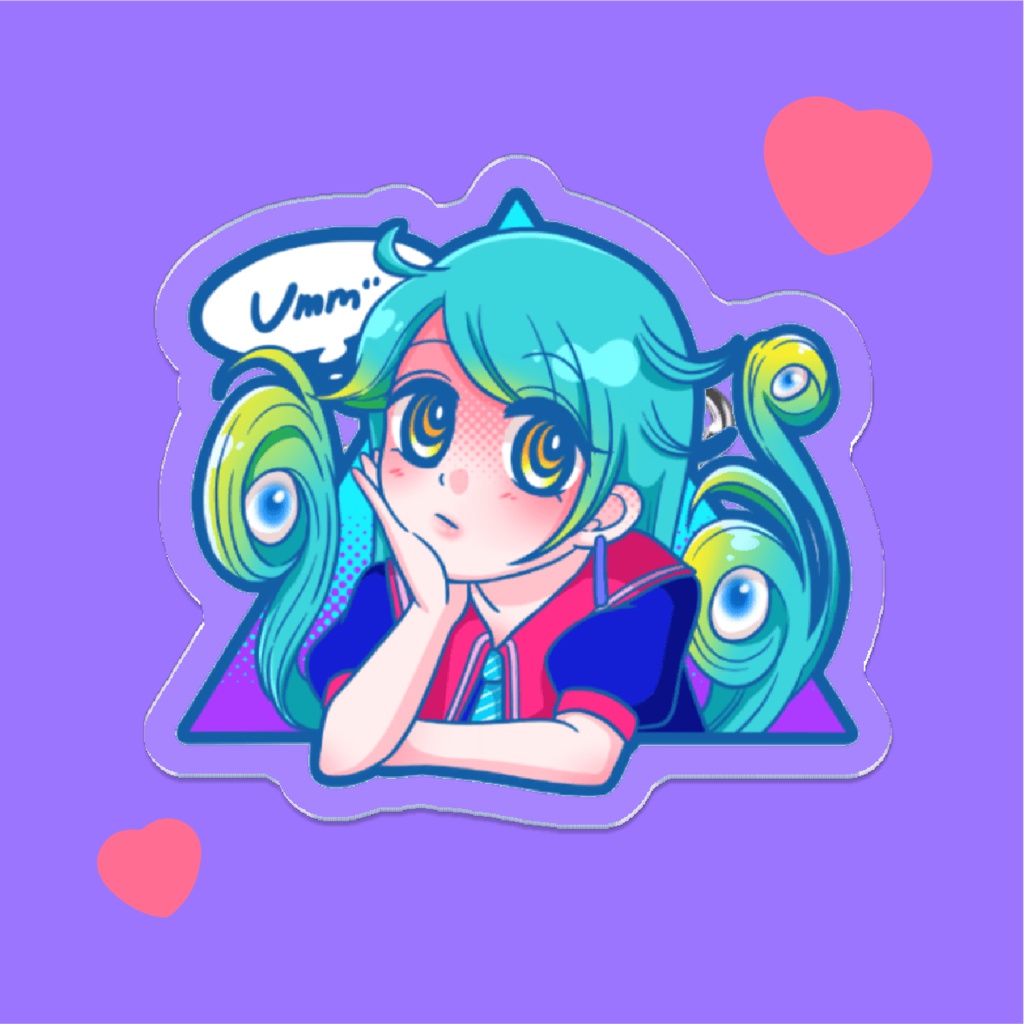 女の子 / アクリルバッジクリップ