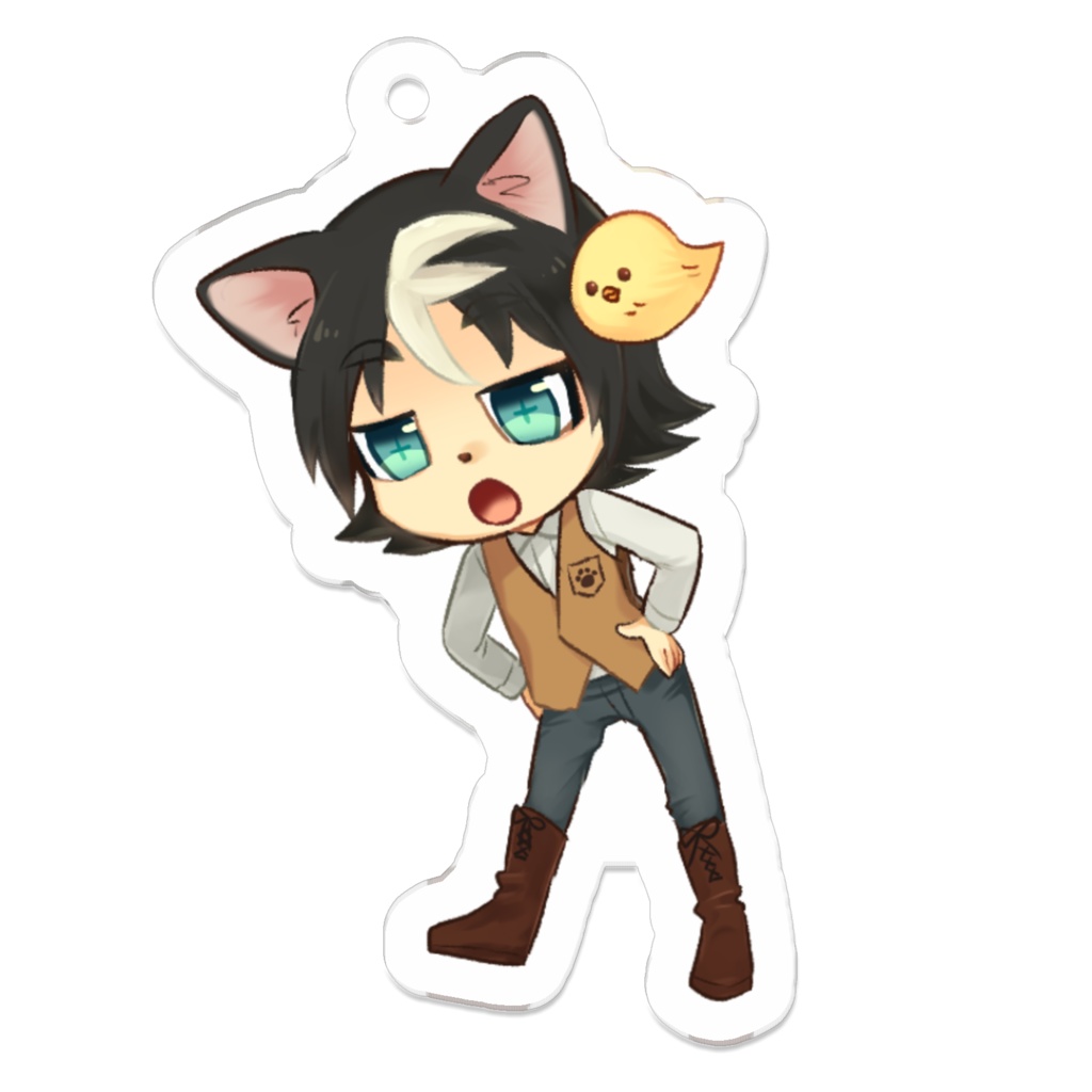 のぞきみハスぷち!アクリルキーホルダー