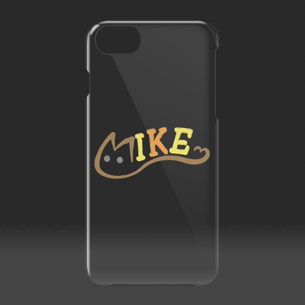 Mike クリアiPhoneケース 【猫ロゴシリーズ】