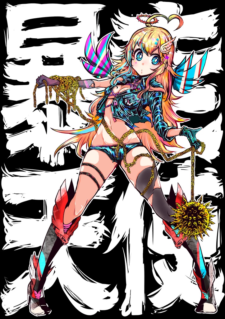 【夢叶るあ】暴走天使Tシャツ黒ver~イガワシゲル先生~