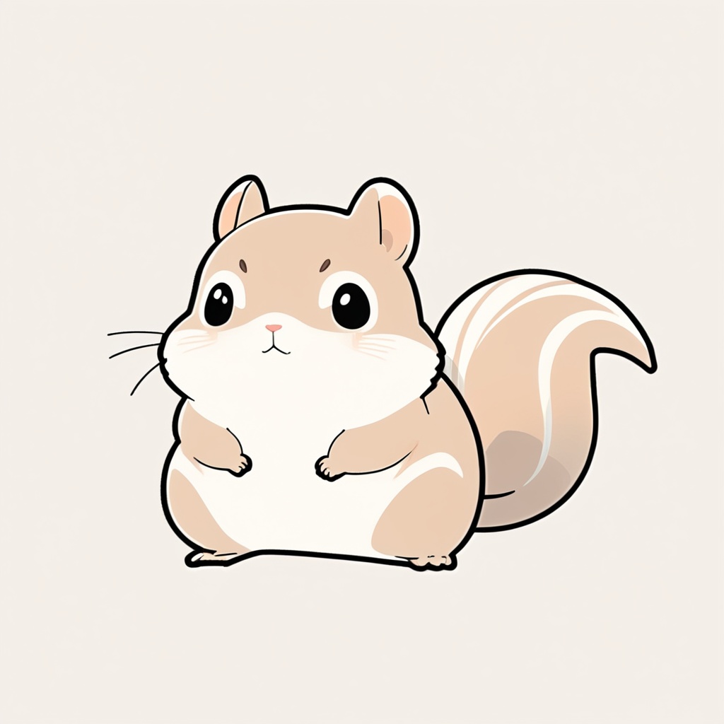 ゆるふわ動物（リス）