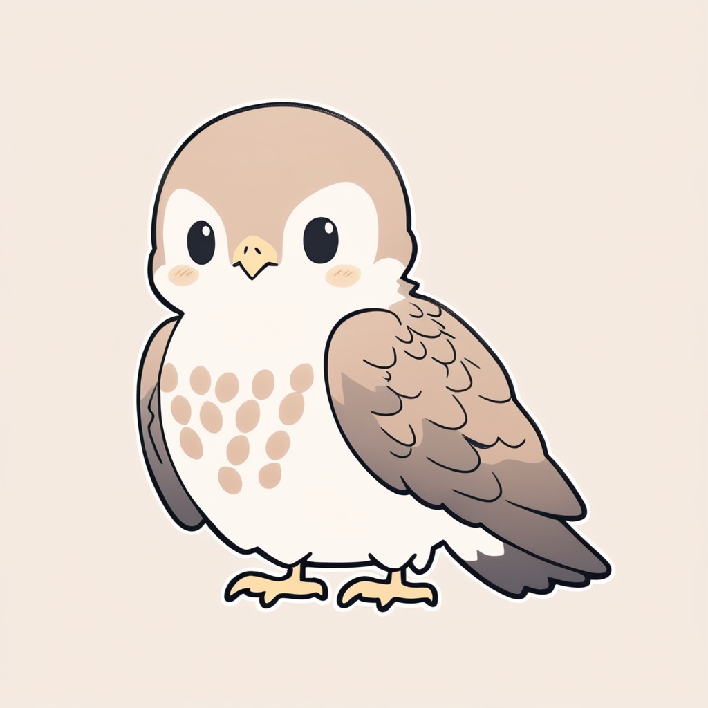ゆるふわ動物（スズメ）