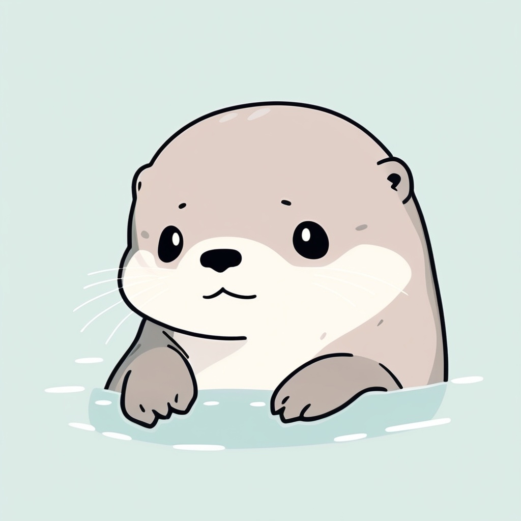 ゆるふわ動物（カワウソ）