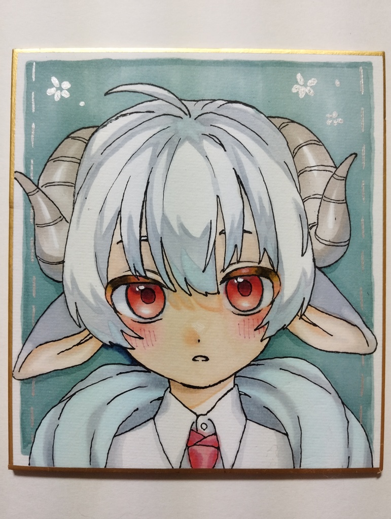 イラスト色紙原画4種