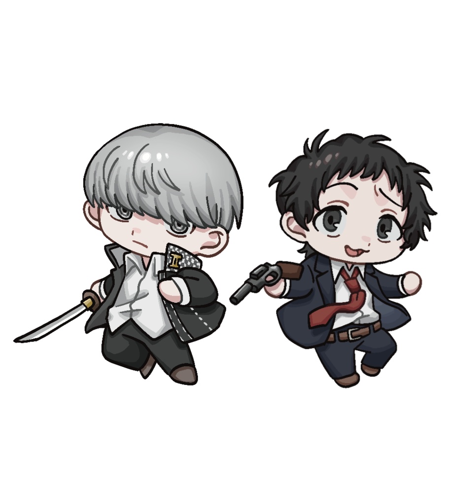 P4主人公＋足立透ミニアクスタ