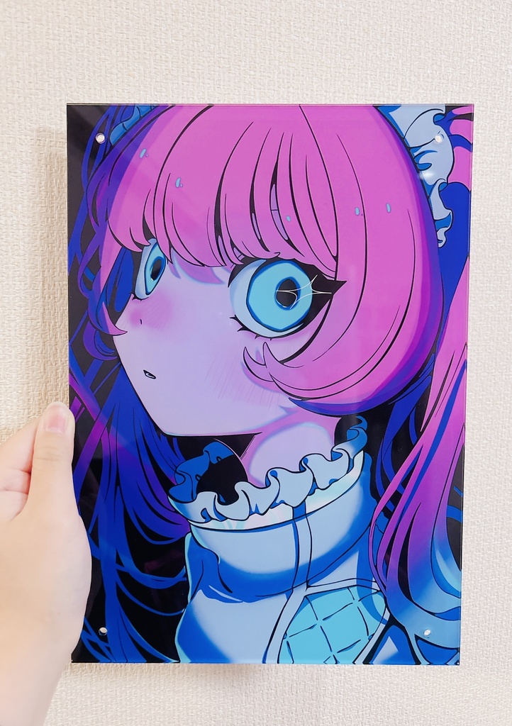 アクリル作品「かわいいは鮮烈」