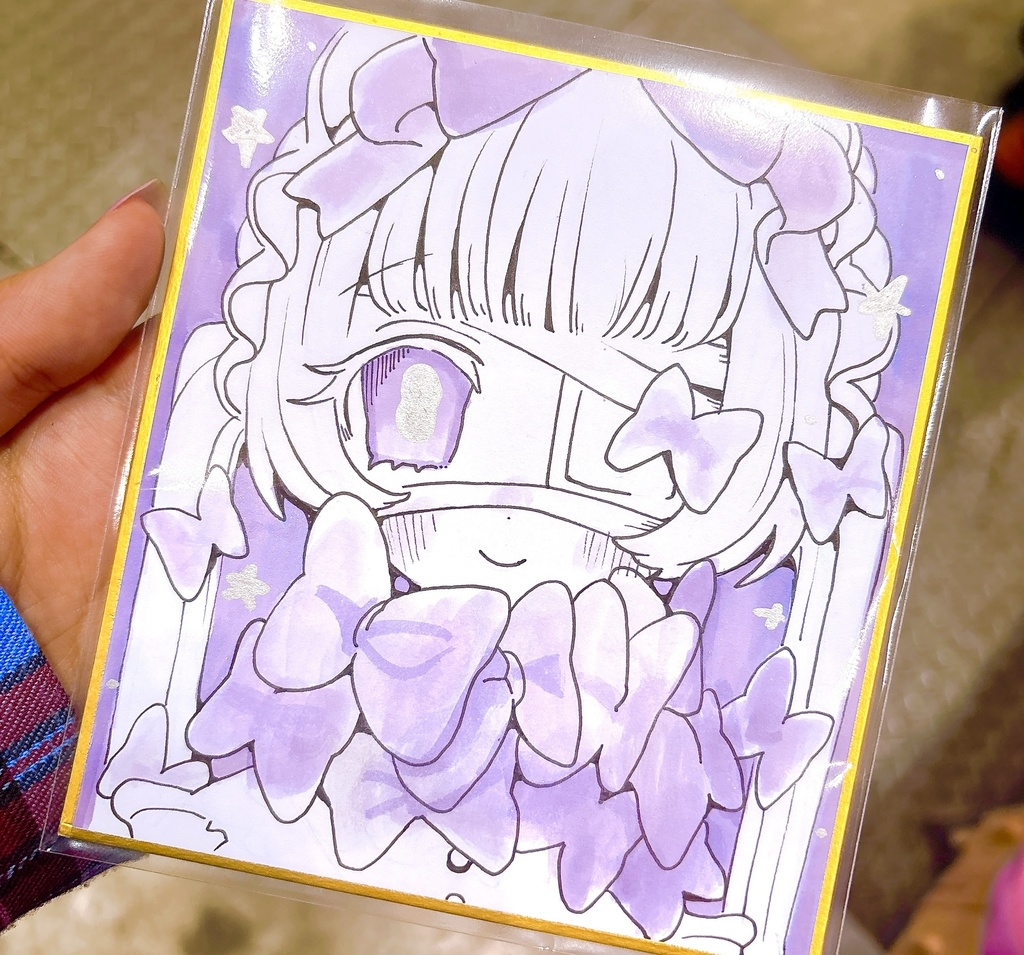 原画色紙「ribbon」