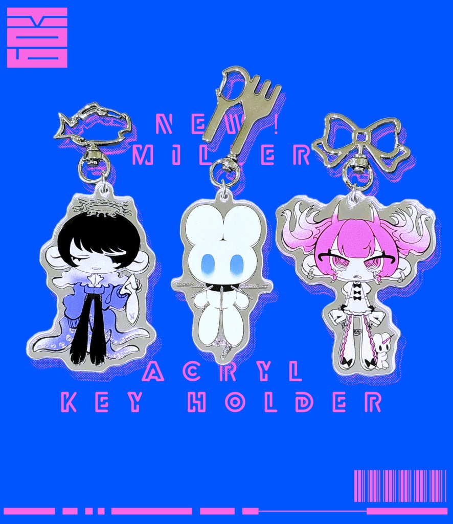 ミラーアクリルキーホルダー