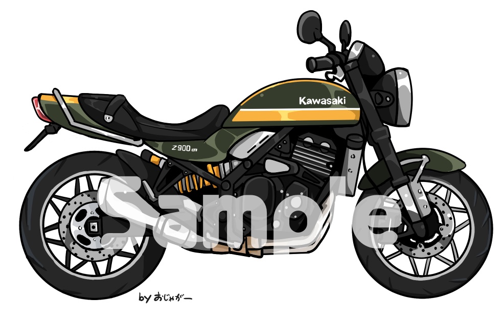 デフォルメバイクイラスト依頼