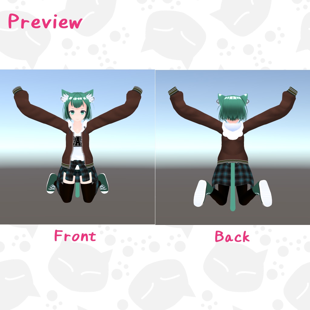 VRC用ちょっとかわいい落下アニメーション