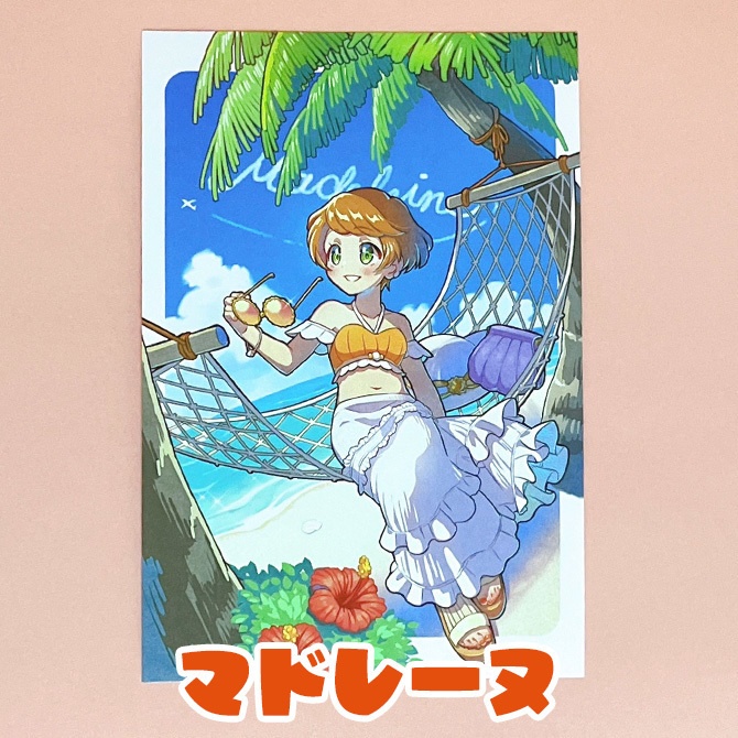 【お菓子擬人化イラスト】ポストカード