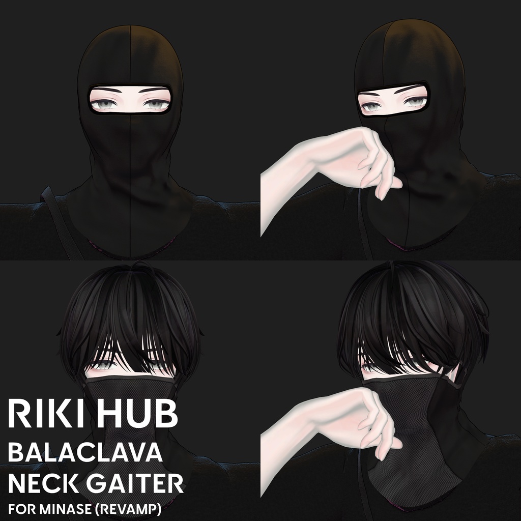 [水瀬] Balaclava/Neck Gaiter Bundle for Minase (REVAMPED)