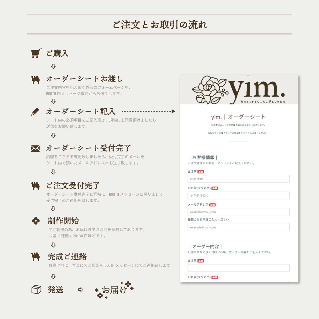 3月分受注受付|Basicブーケプラン|