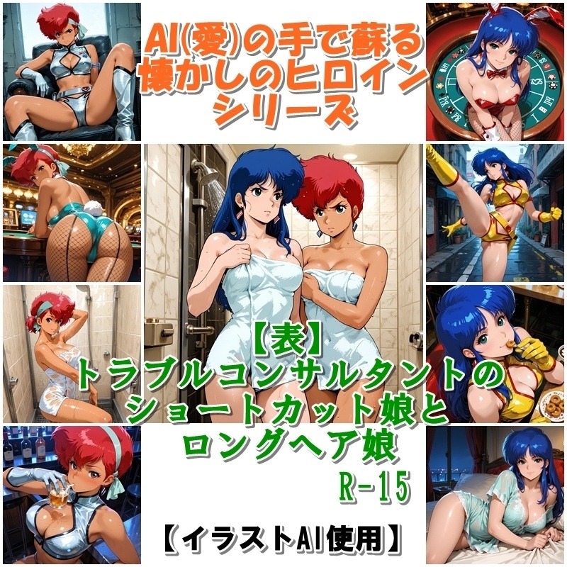 『【表】トラブルコンサルタントのショートカット娘とロングヘア娘』AIの手で蘇る懐かしのヒロインシリーズ