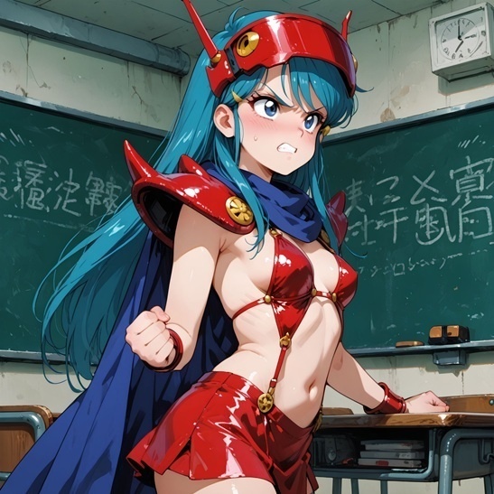 『【表】気合のヒーローのライバルの高慢お嬢様はメチャ魅力的だった』 AIの手で蘇る懐かしのヒロインシリーズ